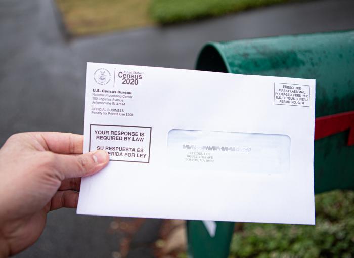 census mail outside of mailbox